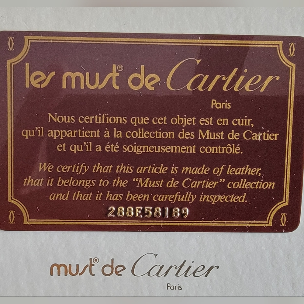 Cartier Vintage Pouch Beige Leather - Picture 10 of 10